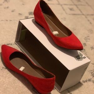 Merona red flats. Excellent condition- size 6